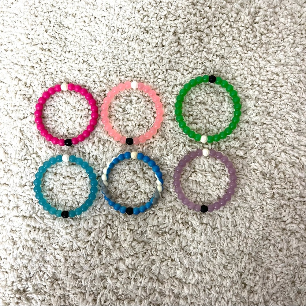 Lokai Pink,Green,Blue,Blue Multicolor, Purple and light Pink Bracelets